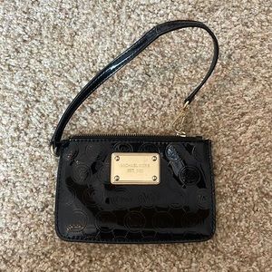 Michael Kors Black Shiny Wallet / Wristlet
